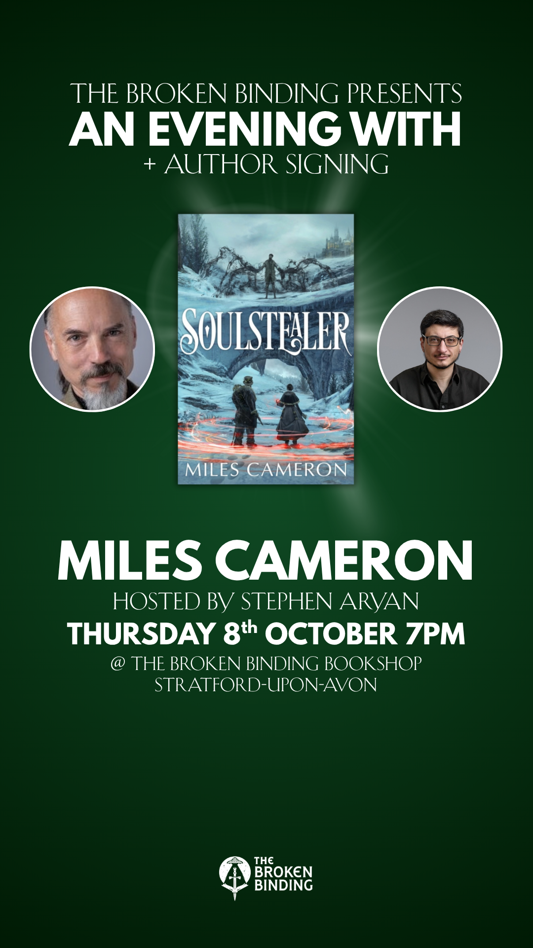 An Evening with Miles Cameron
