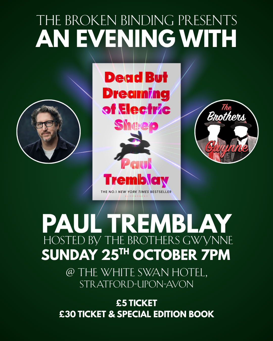 An Evening with Paul Tremblay - Ticket & Book