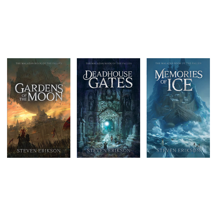 The Malazan Book of The Fallen; Books 7-9 + Dust Jackets