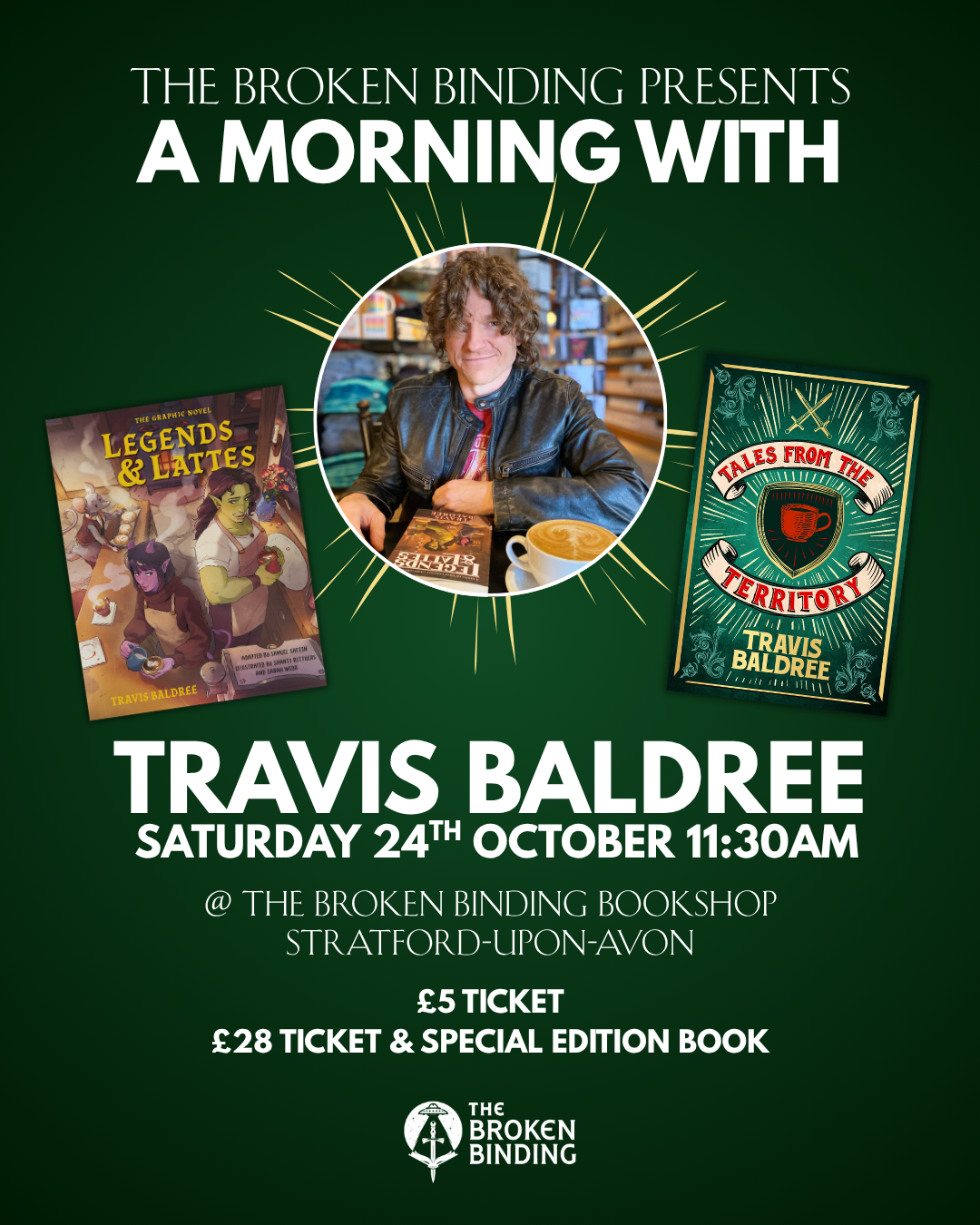 A Morning with Travis Baldree - Ticket & Book