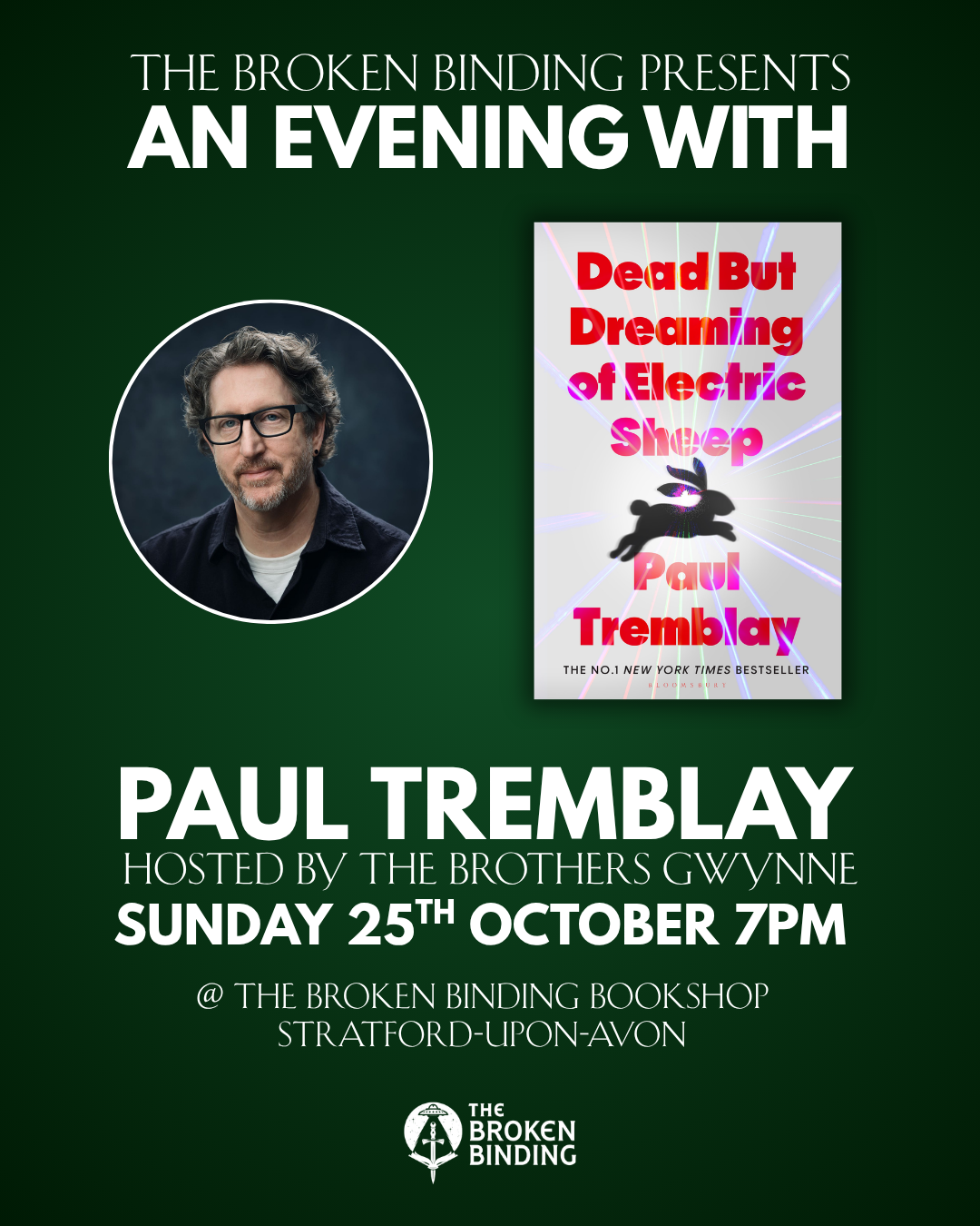An Evening with Paul Tremblay - Ticket only