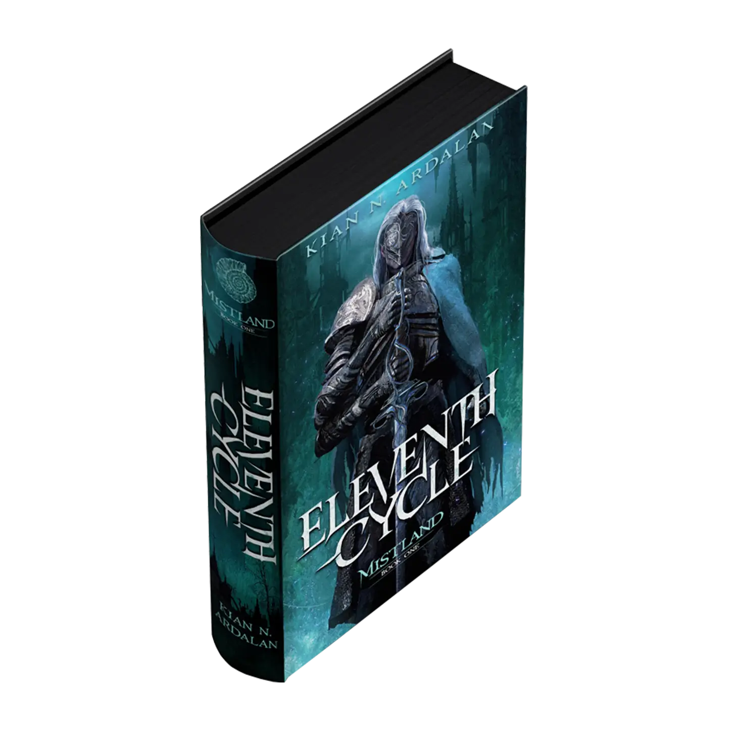 "Eleventh Cycle" by Kian N. Ardalan is a captivating fantasy novel with an intriguing cover design featuring a mysterious hooded figure.
