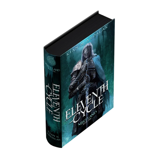 "Eleventh Cycle" by Kian N. Ardalan is a captivating fantasy novel with an intriguing cover design featuring a mysterious hooded figure.